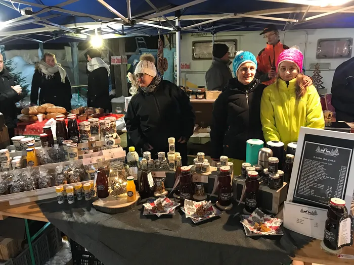 Notre stand lors d'un marché de Noël